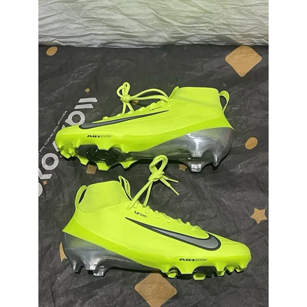 New Men’s 10 Nike Vapor Pro 1 Football Cleats Volt IQ5163-700 PROMO